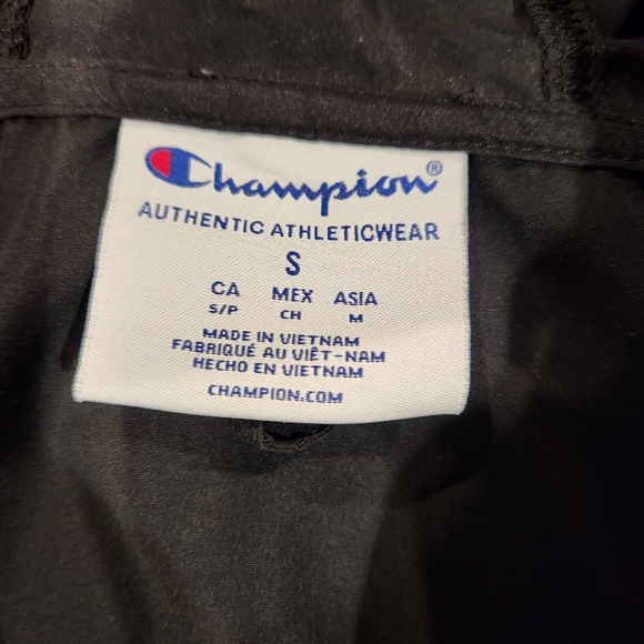Champion Men's Black Windbreaker Lightweight Jacket - Size Small - Picture 9 of 9